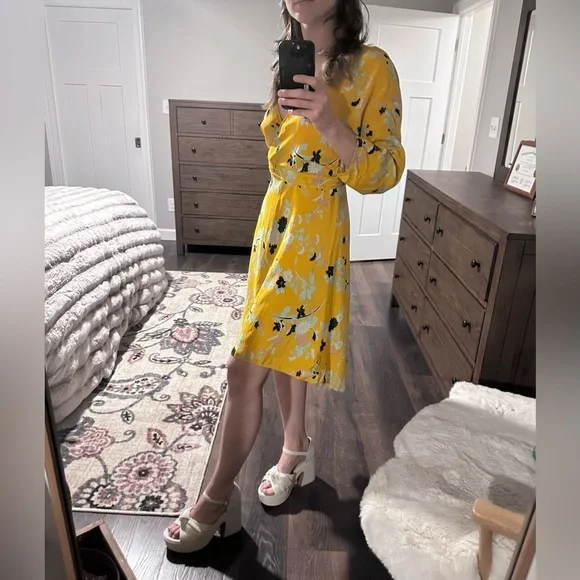 Diane Von Furstenberg Silk Marigold Eloise Dress
